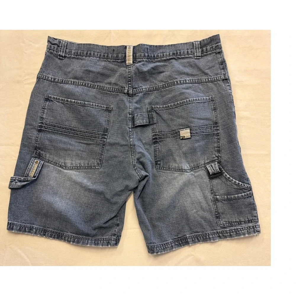 Y2K Paco Jeans Carpenter Grungee 90s Shorts Skater Faded Utility Baggy Mens 44